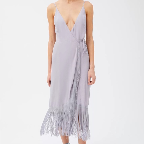 Urban Outfitters UO Pisa Fringe Midi Dress - Picture 3 of 8